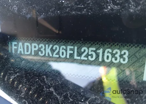 2015 Ford Focus Se из США, поврежденный, VIN 1FADP3K26FL251633